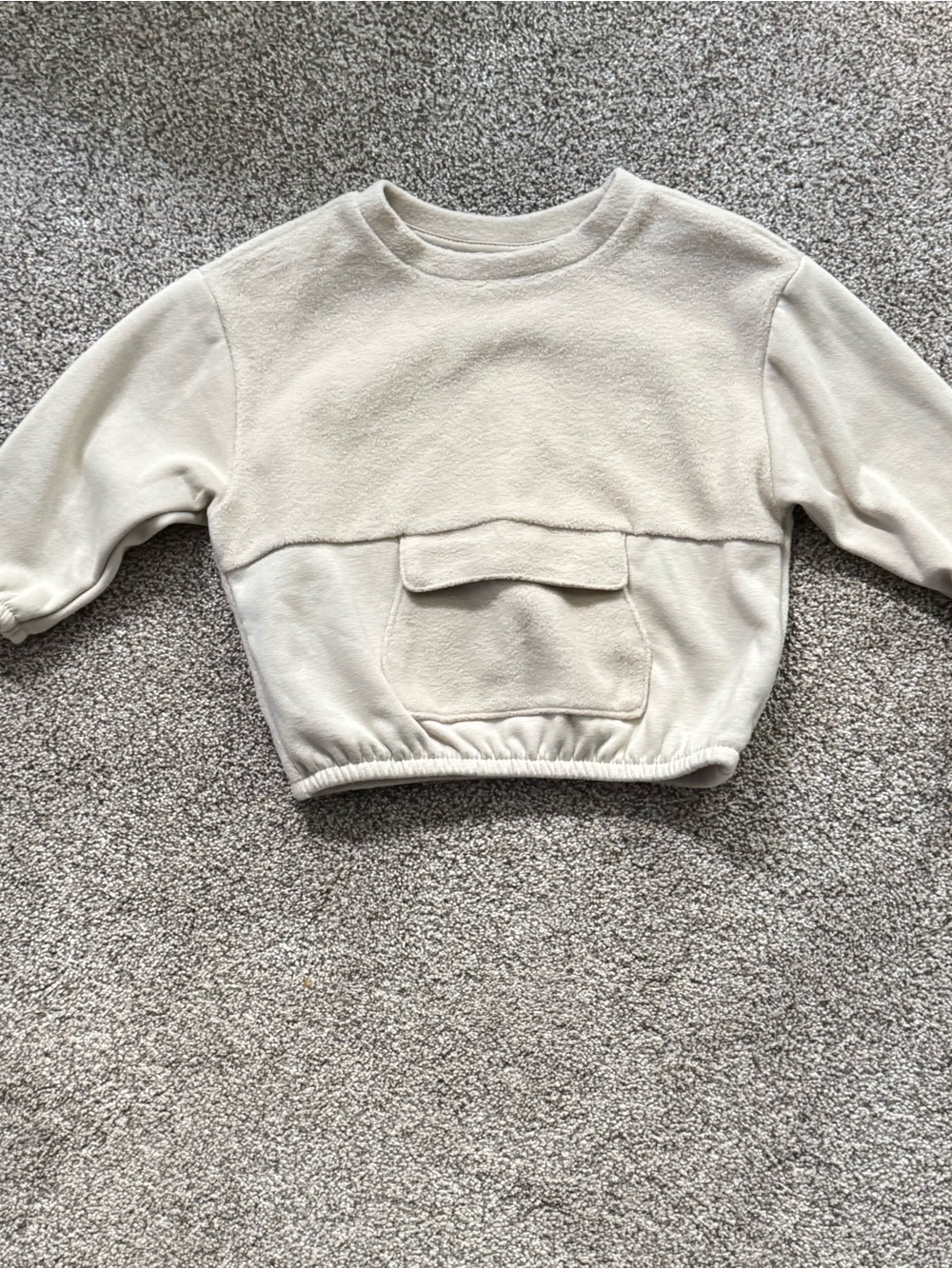 Kids Neutral Cream Pullover Sweatshirt 18 Months